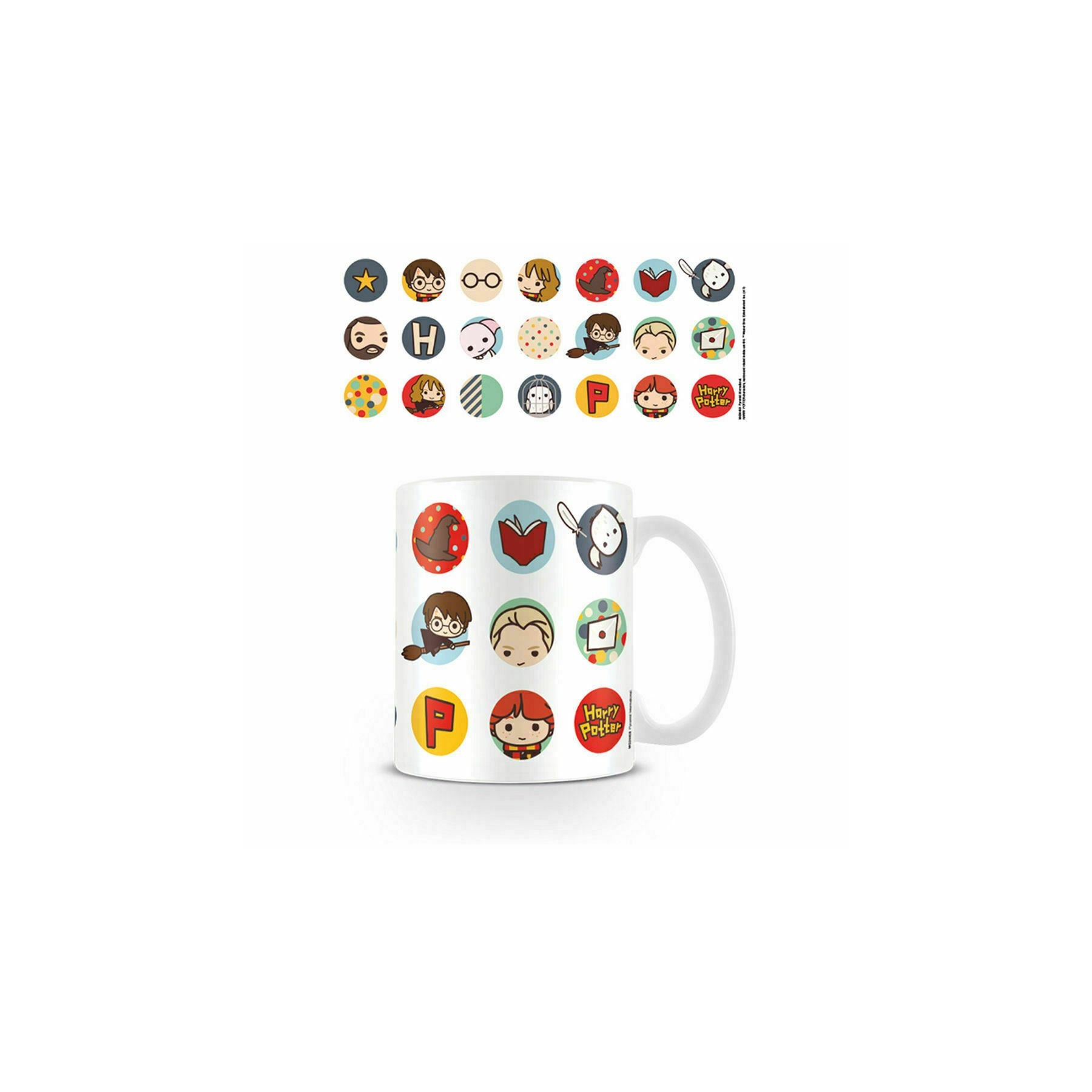 Taza Desayuno Harry Potter Círculos Chibi