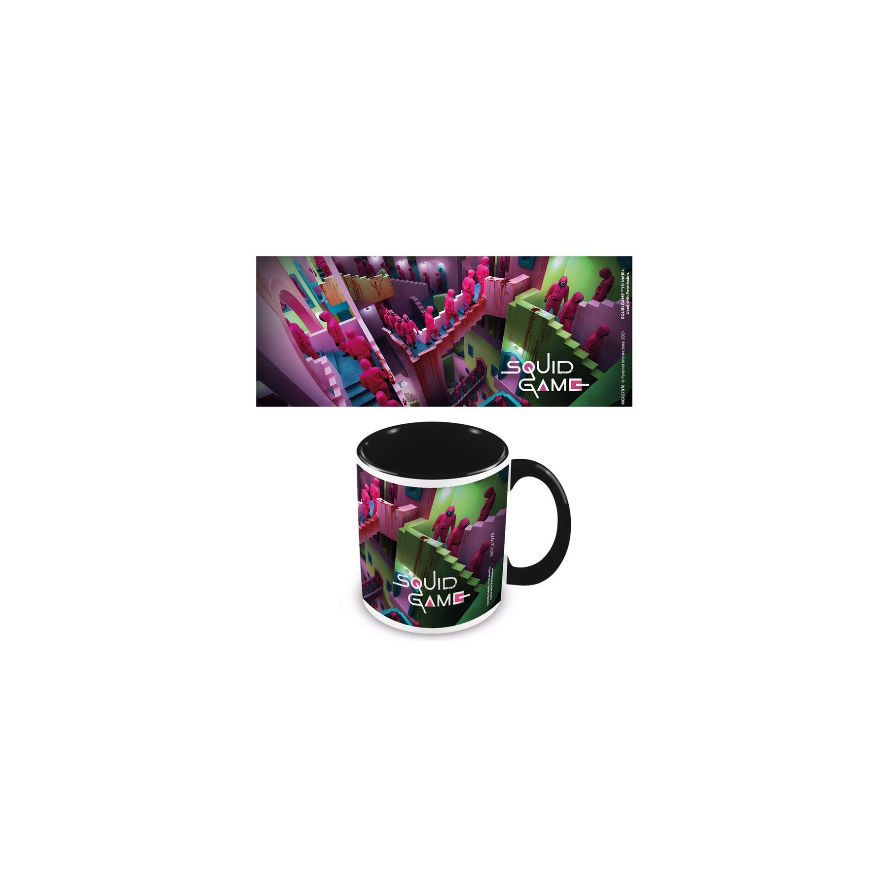 Taza Color Interno Netflix Squid Game Escaleras