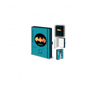 Cuaderno Premium Con Luz Dc Comics Batman Tecnología