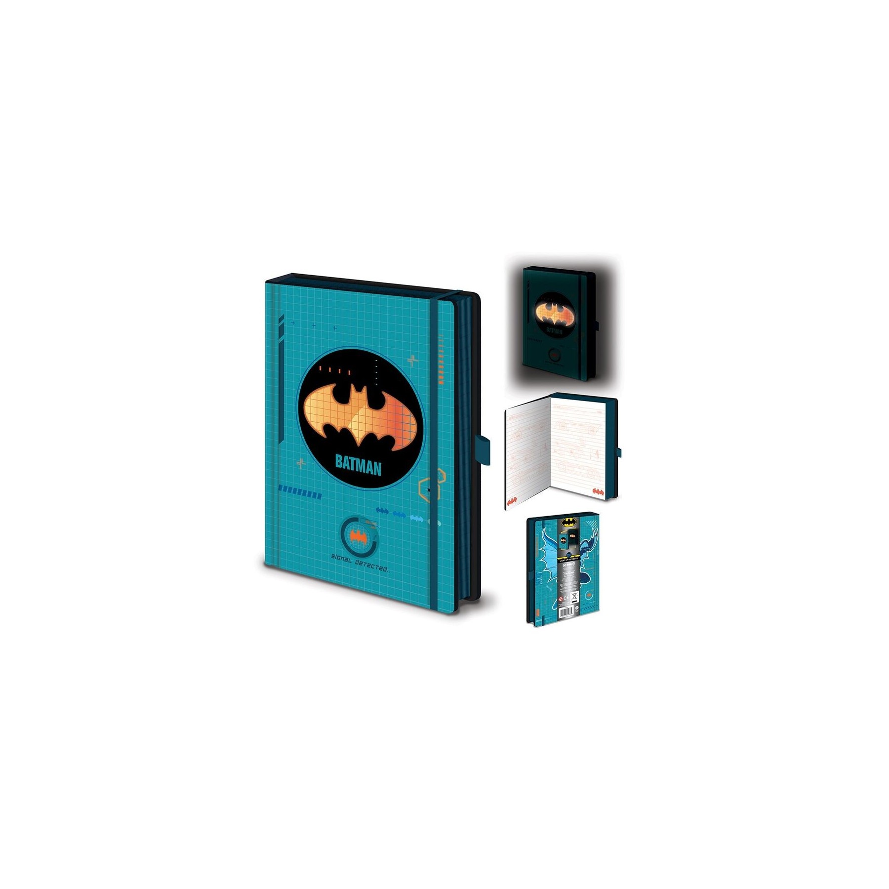 Cuaderno Premium Con Luz Dc Comics Batman Tecnología