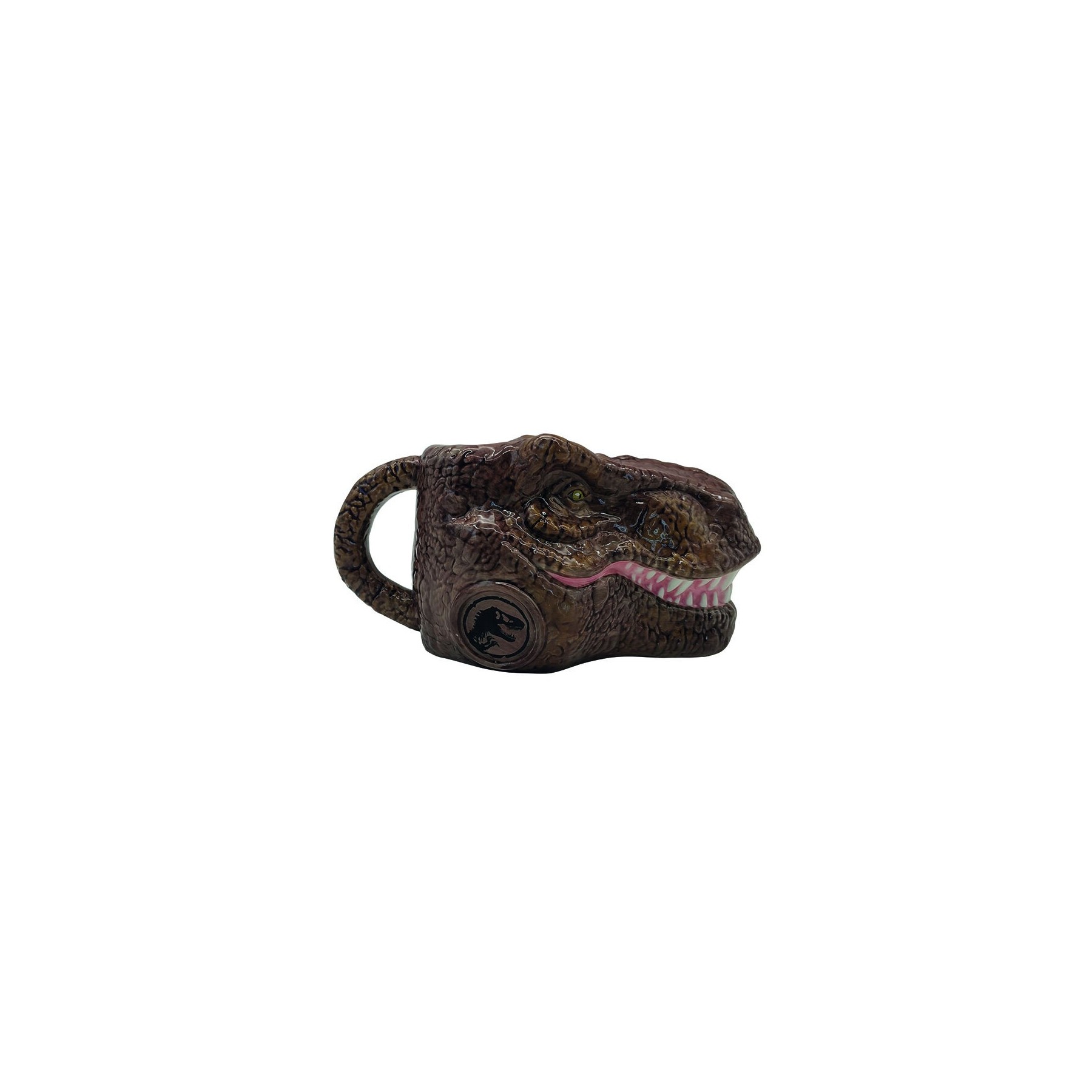 Taza Esculpida Jurassic Cabeza De Dino