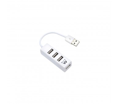 Ewent Ew1122 Mini-Hub Usb 4 Puertos Blanco