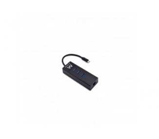 Ewent Ew1141 Hub Tipo-C 3Pts.Usb 3.1+1Pto. Gigabit