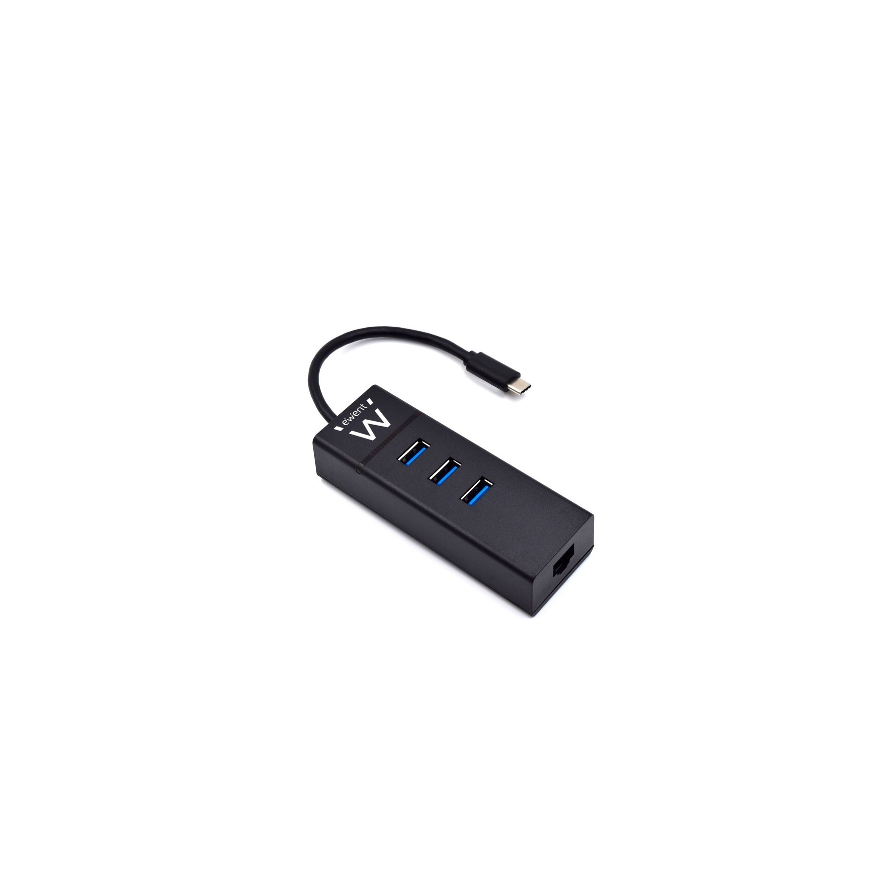 Ewent Ew1141 Hub Tipo-C 3Pts.Usb 3.1+1Pto. Gigabit