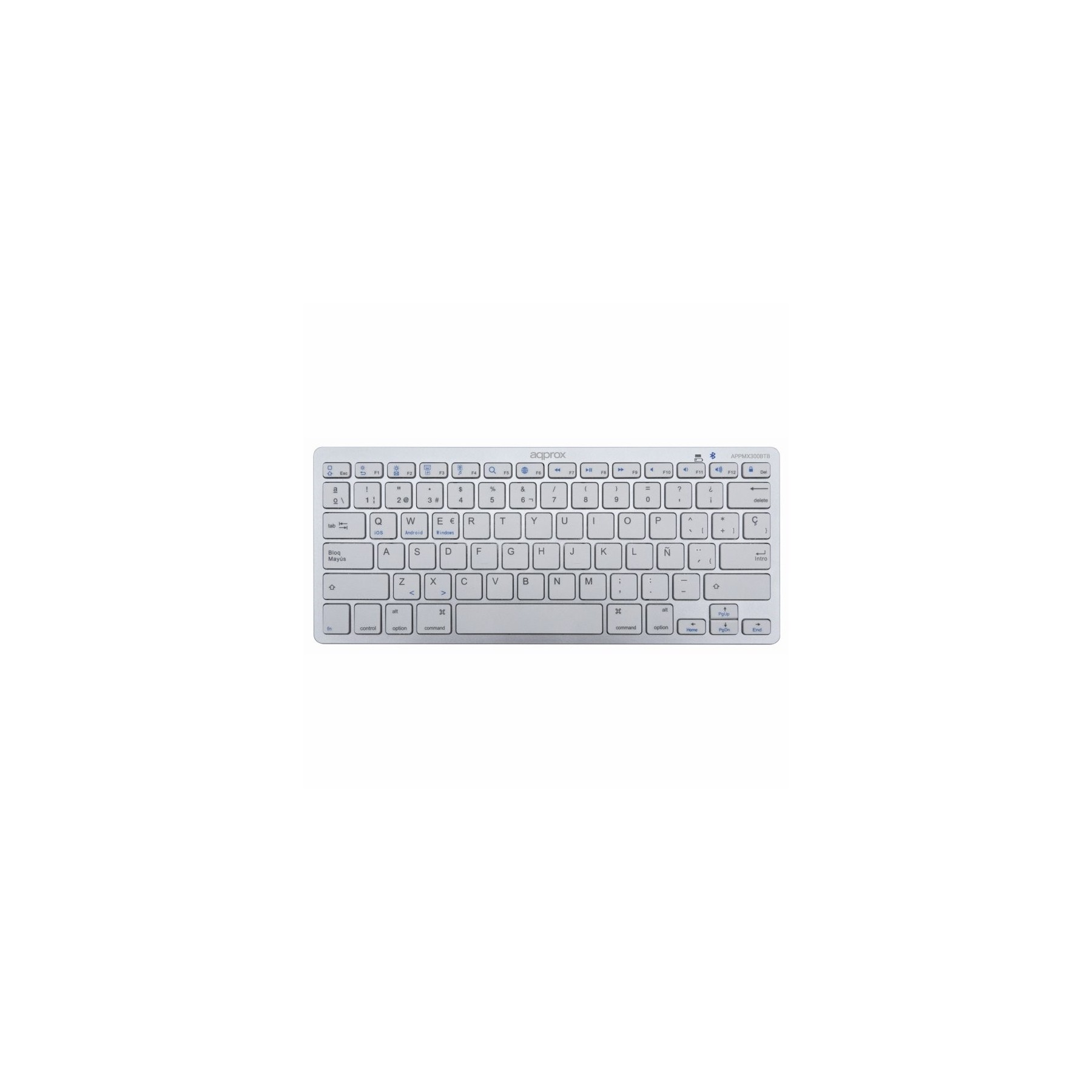 Approx Teclado Bluetooth 3.0 Silver