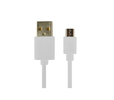 Cable Power2Go Usb-A A Micro-Usb 1M Blanco