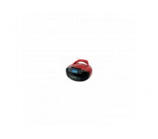 Radio Cd - Casette - Mp3 Sunstech Portatil Rojo