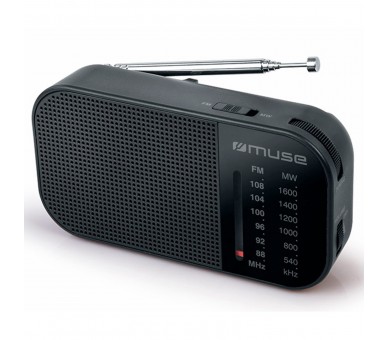 Muse M-025 R Negro / Radio Portátil