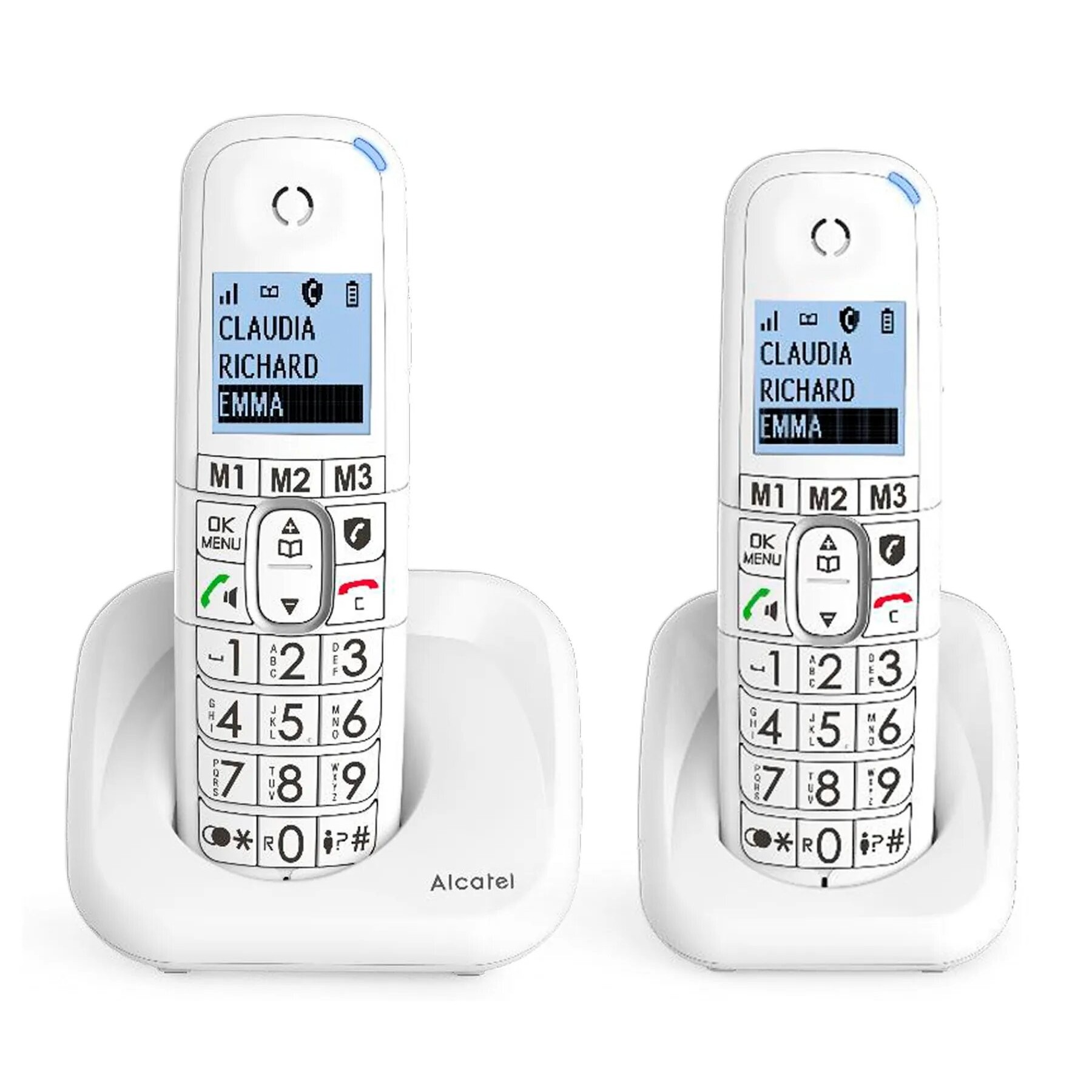 Teléfono Fijo Alcatel Xl785 Duo Blanco