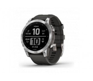 Garmin Fenix 7 Gris Plata Smartwatch 47Mm / Correa Silicona