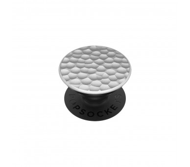 Muvit Popsockets Hammered Metal Silver / Soporte Universal A