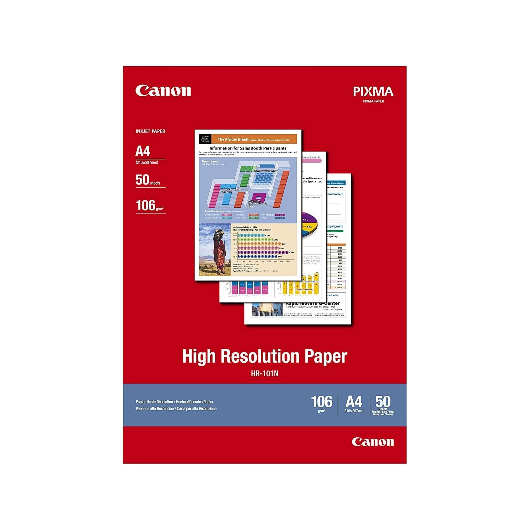 Papel Canon 1033A002  Hr - 101 A4 50 Hojas