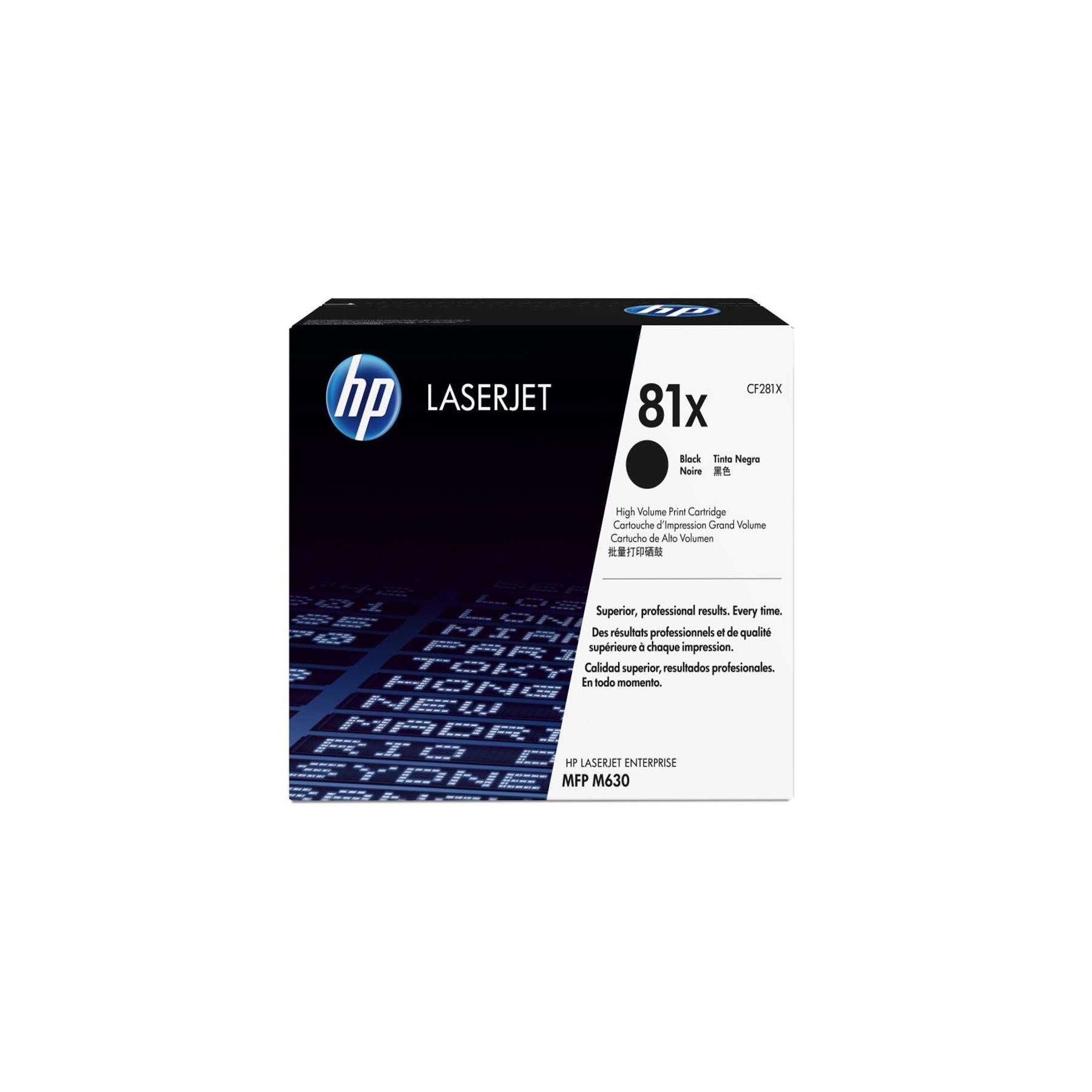 Toner Hp Cf281X  Negro Nº 81X 25000Pag