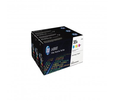 Pack Toner Cf370Am 305A Cian - Magenta - Amarillo