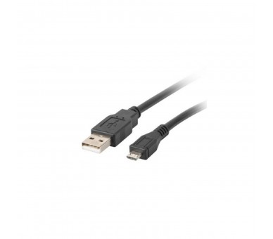 Cable Usb Lanberg 2.0 Macho -  Micro Usb Macho 1M Negro