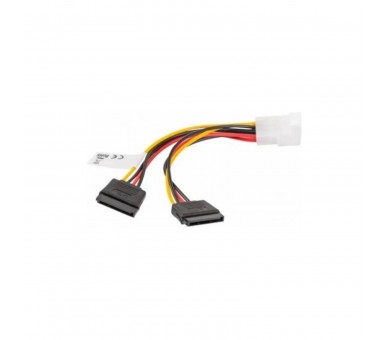 Cable Lanberg Alimentacion Molex Macho A 2X Sata Hembra 15 C