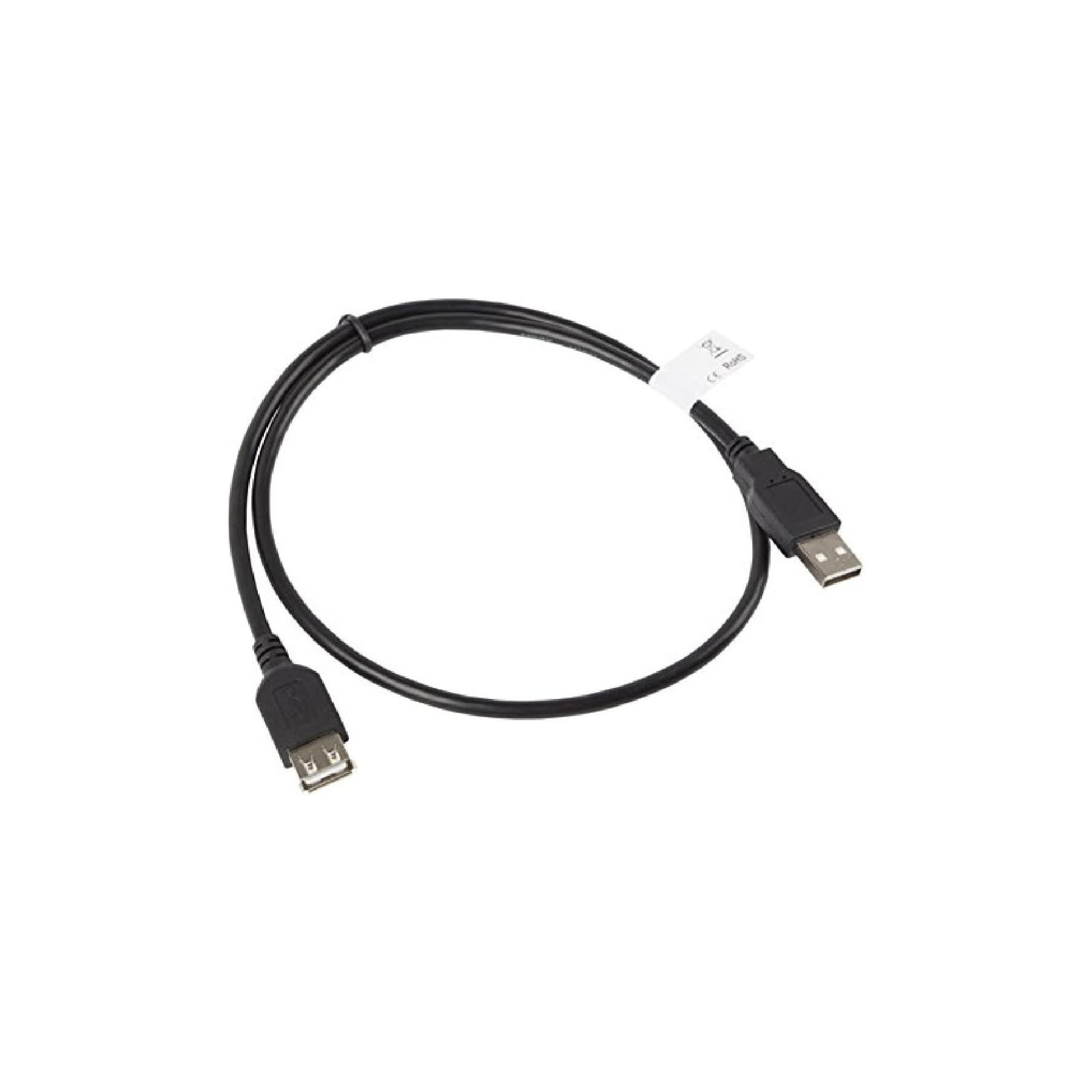 Cable Alargador Lanberg Usb 2.0 Macho Hembra 0.7M Negro