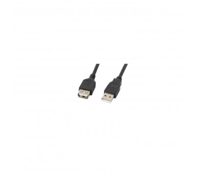 Cable Alargador Lanberg Usb 2.0 Macho Hembra 5M Negro