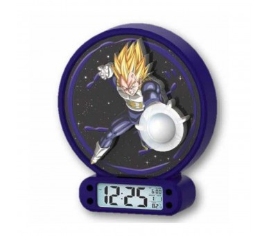 Reloj Despertador Luz Dragon Ball Z Vegeta