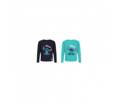 Camiseta Stitch Disney Infantil Surtido 12 Unidades