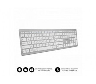 Teclado Subblim Keyboard Bluetooth Pure Extended Silver