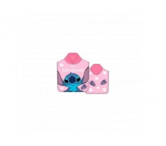 Poncho Toalla Stitch Disney Microfibra