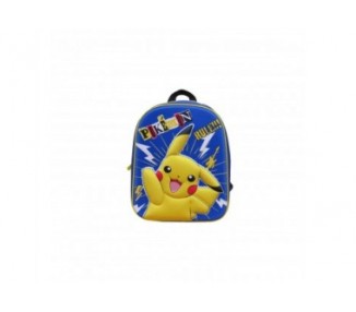 Mochila 3D Pikachu Pokemon 30Cm