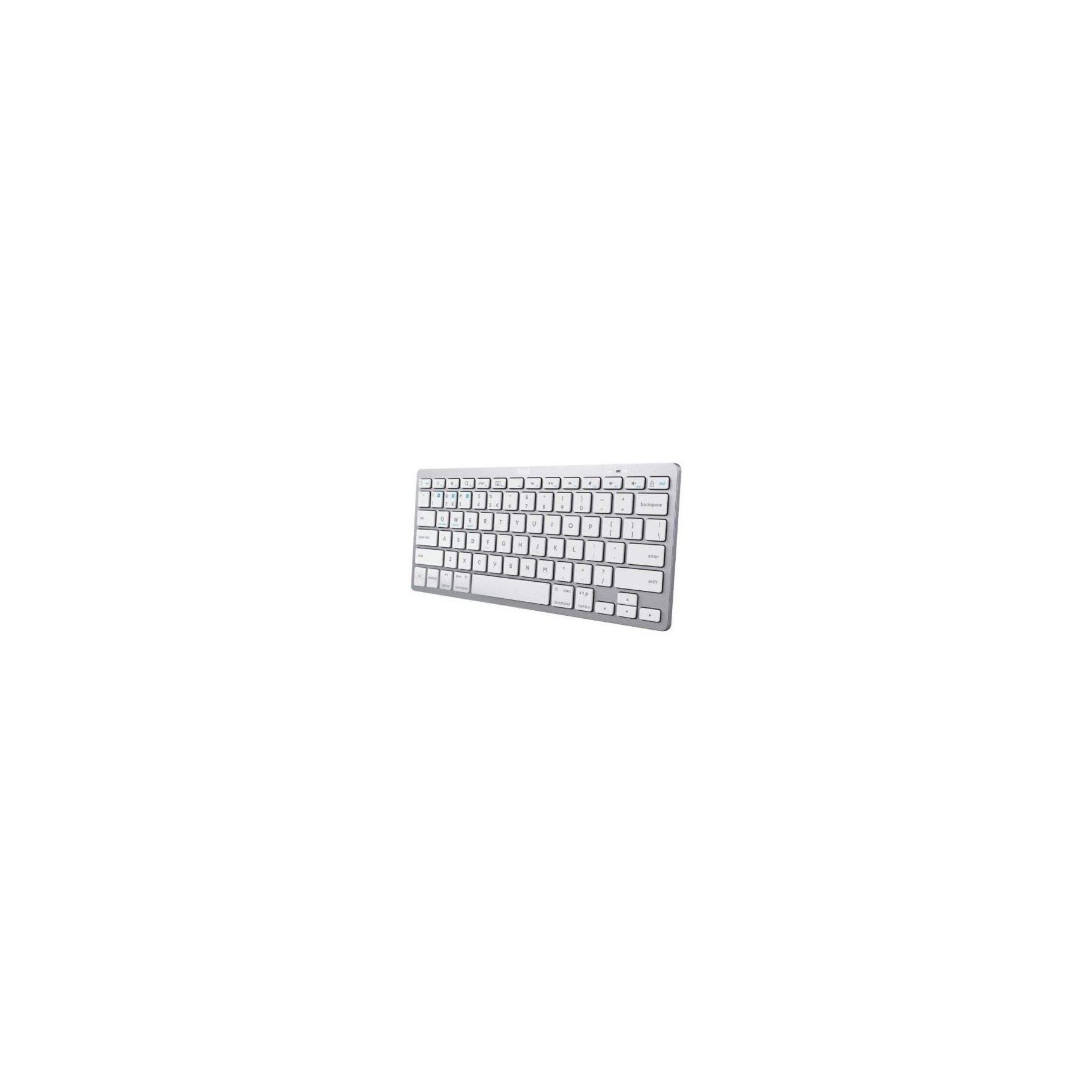 Teclado Compacto Inalámbrico Por Bluetooth Trust 24654/ Plat