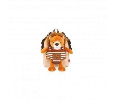 Mochila Reversible + Peluche Lenny Lion 25Cm