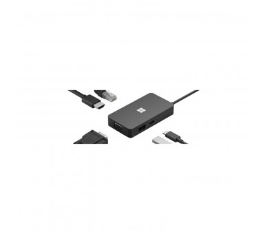 Hub Usb Tipo C Microsoft Tavel Hdmi -  Ethernet -  Vga -  Us