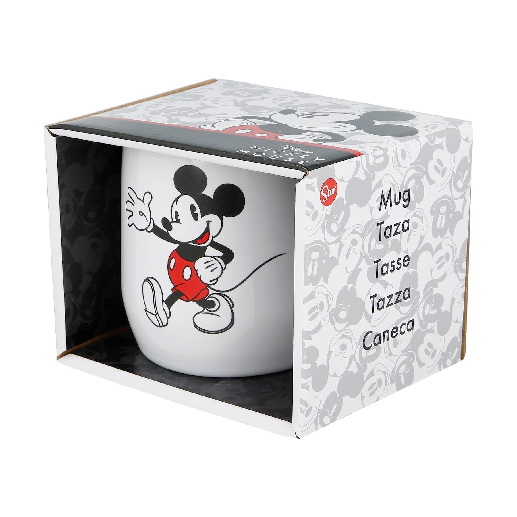 Taza Nova De Cerámica De 380 Ml De Mickey Mouse 90 Stor