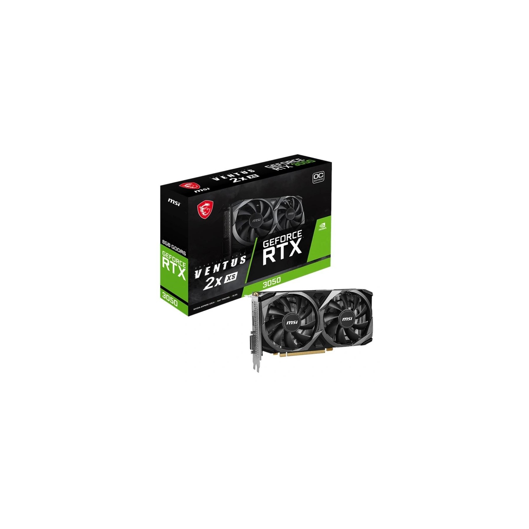 Msi Vga Nvidia Rtx 3050 Ventus 2X Xs 8G Oc