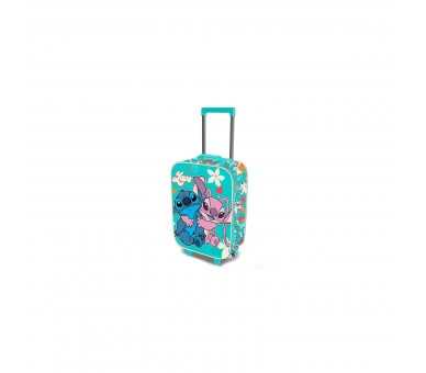 Maleta Trolley 3D Love Stitch Disney Doble