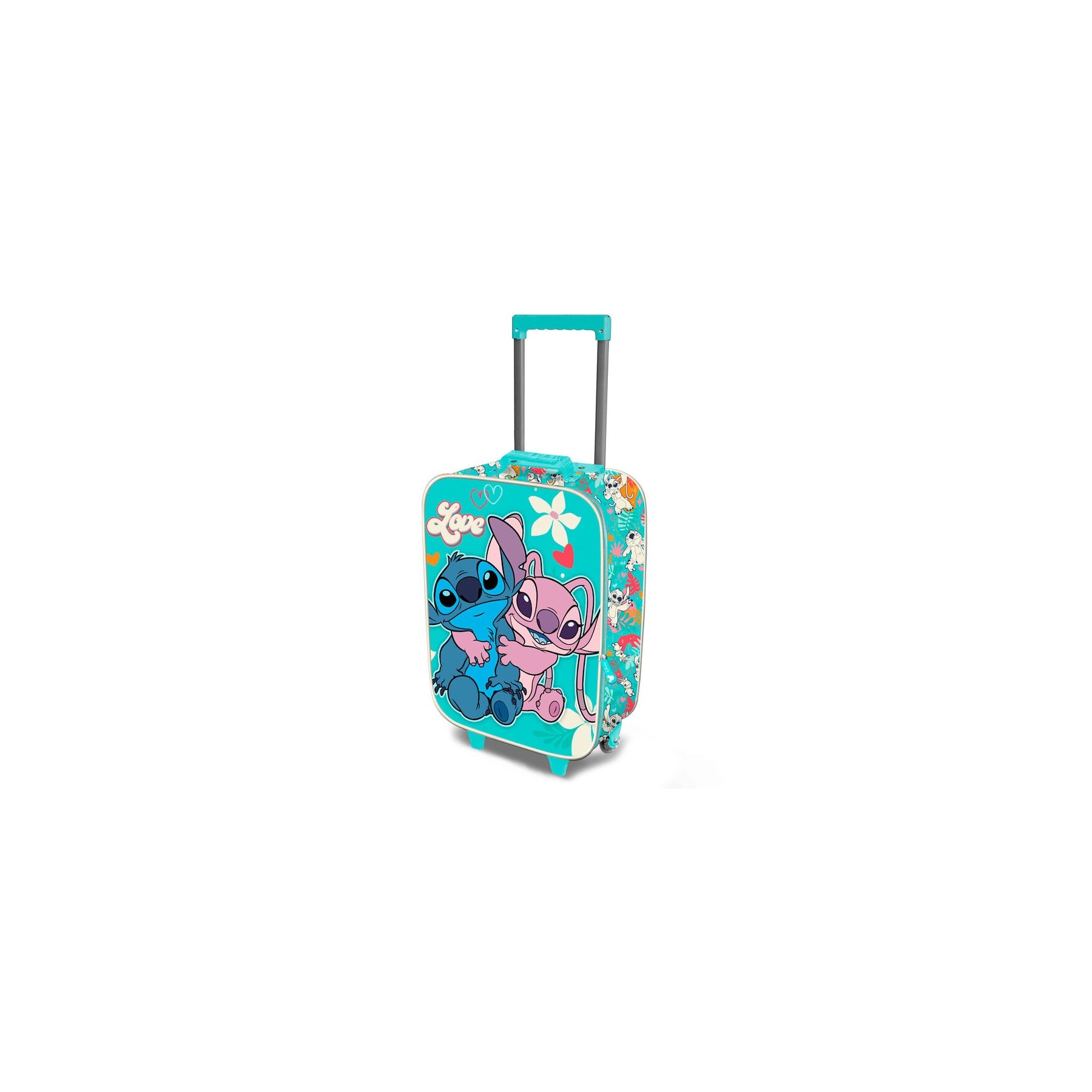 Maleta Trolley 3D Love Stitch Disney Doble