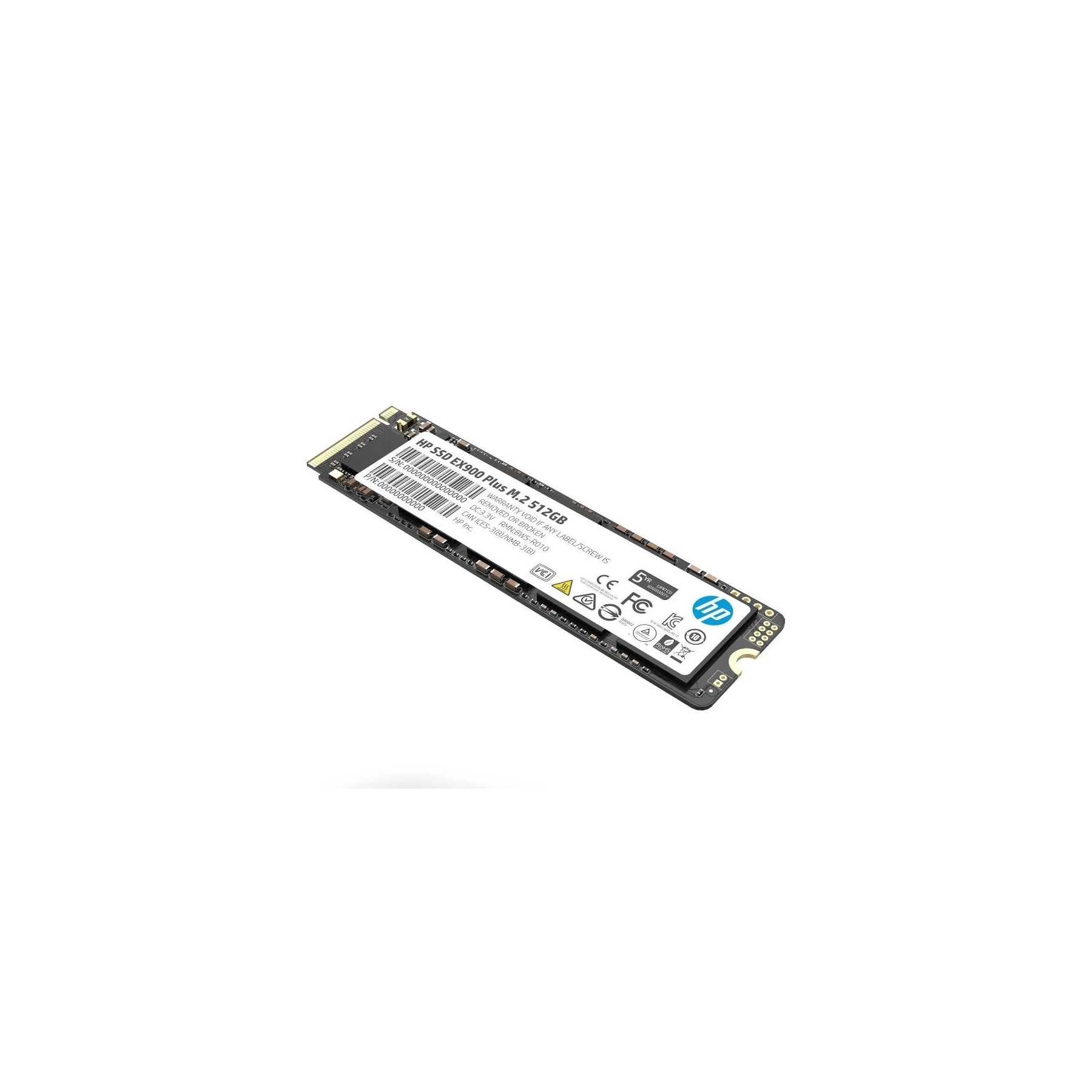 Hp Ssd Ex900 Plus 500Gb Pcie Gen 3X4 Nvme