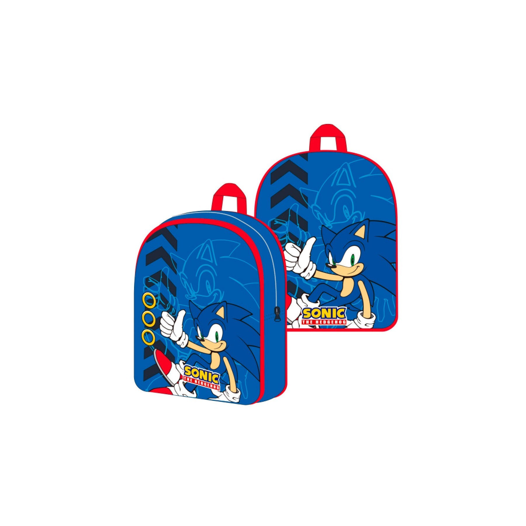 Mochila Sonic The Hedgehog 30Cm 6 Unidades