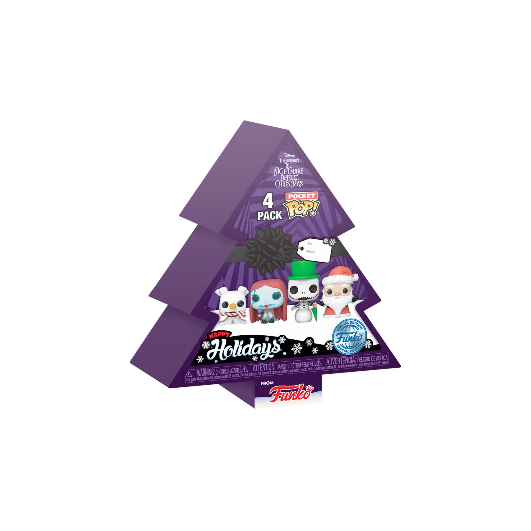 Arbol Con 4 Figuras Pocket Pop Disney Pesadilla Antes De Nav