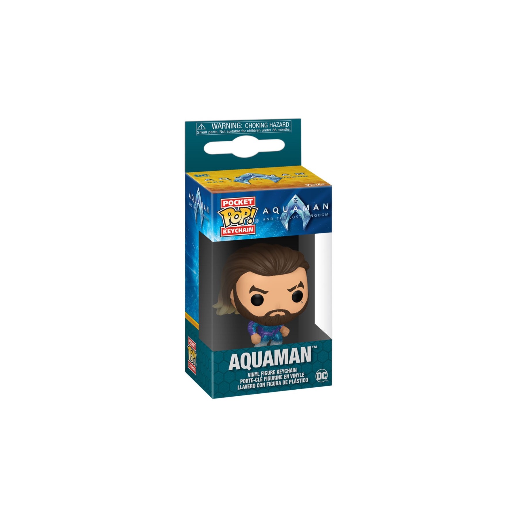 Llavero Pocket Pop Dc Comics Aquaman Y El Reino Perdido Aqua