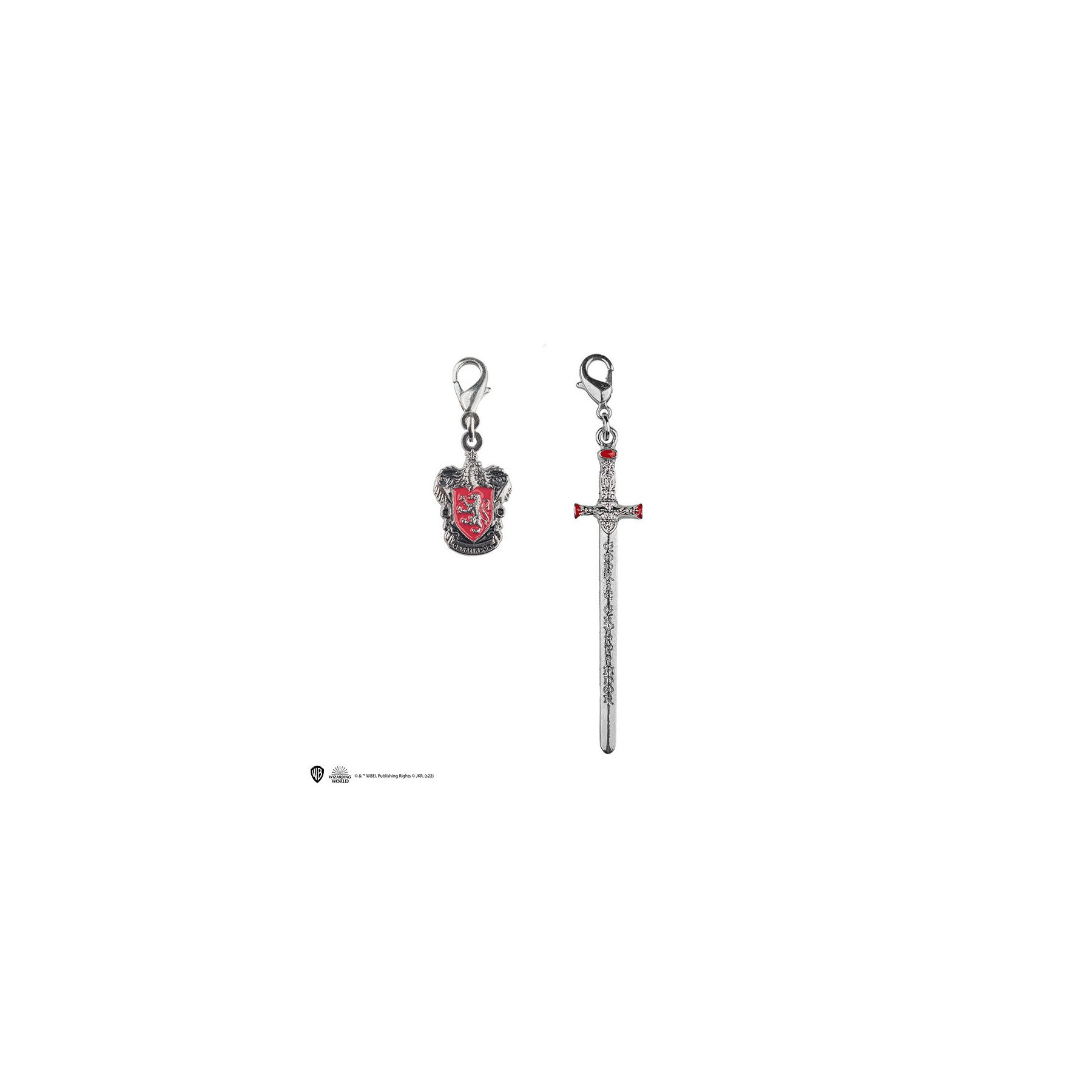 Set De 2 Charms Gryffindor (Escudo Y Espada)