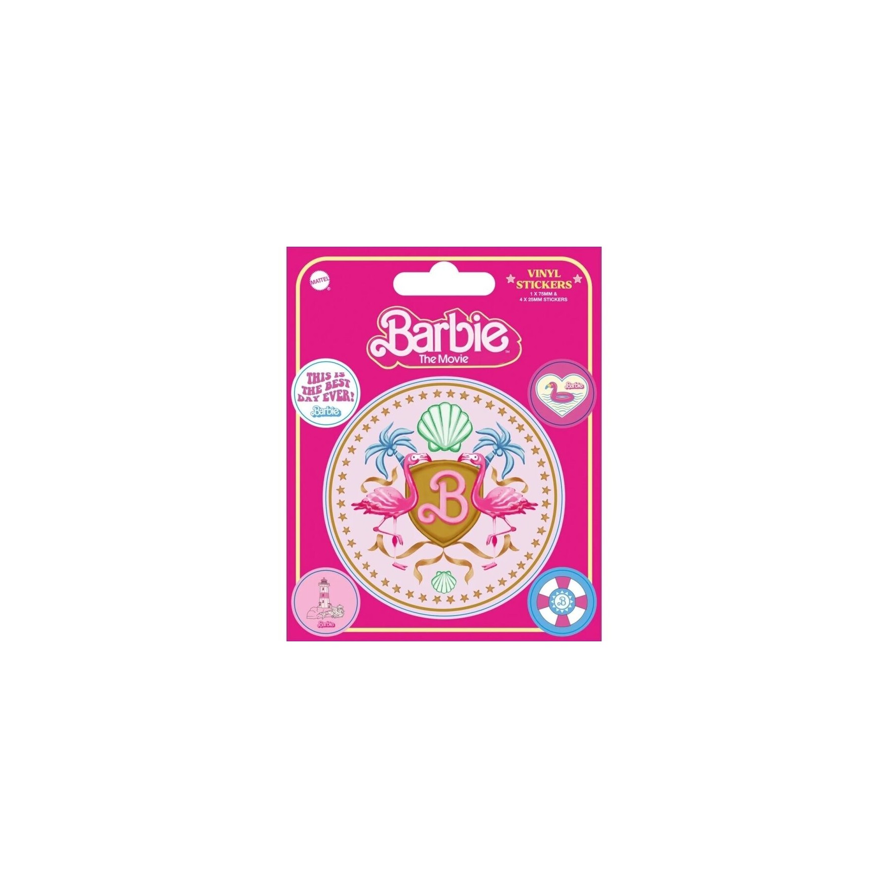 Pack 5 Pegatinas Barbie (This Is The Best Day Ever)