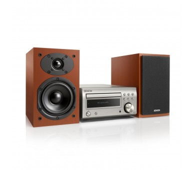 Denon Dm-41 Silver + Cereza / Microcadena 60W Con Altavoces