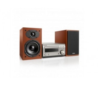 Denon Dm-41 Silver + Cereza / Microcadena 60W Con Altavoces