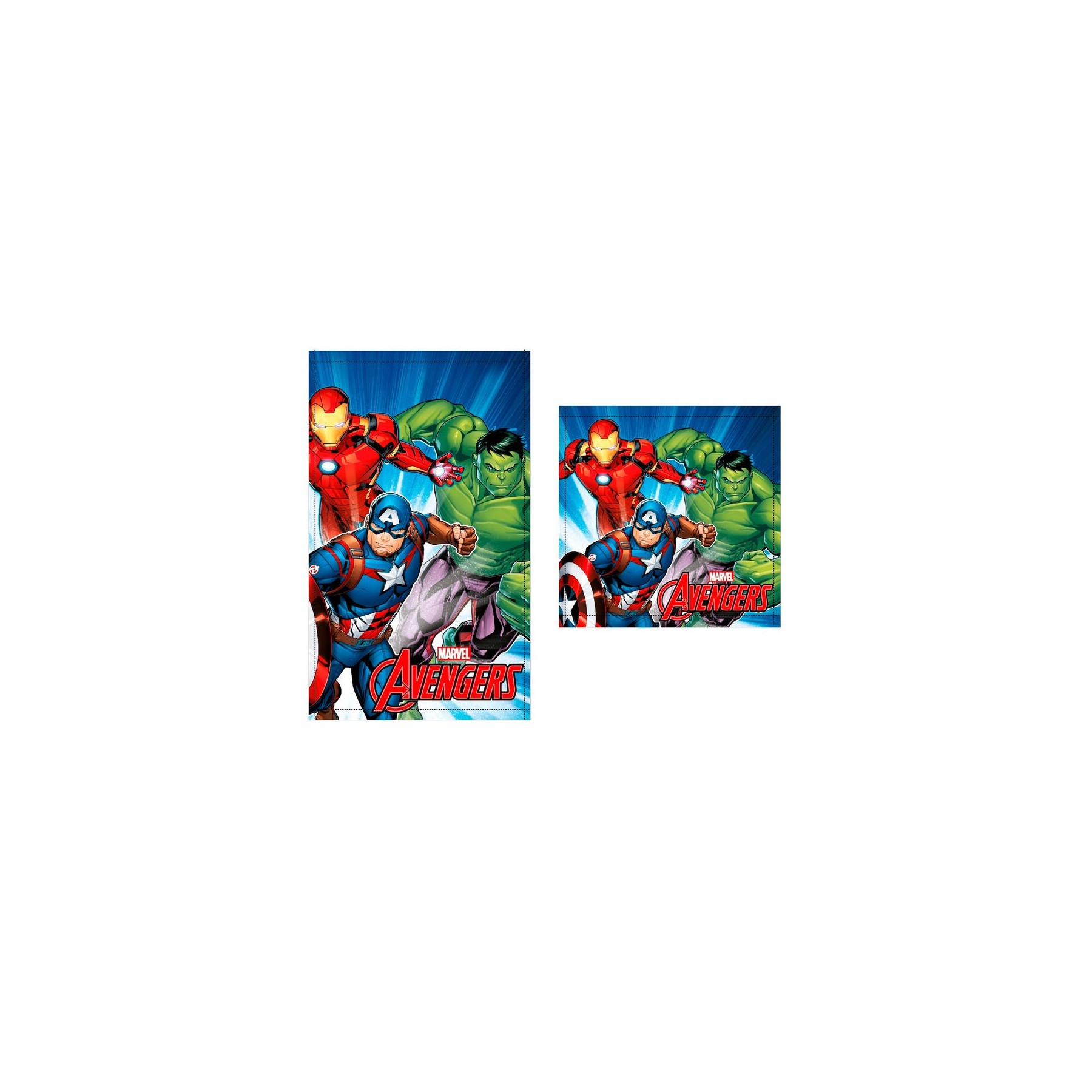 Set 2 Toallas Vengadores Avengers Marvel Algodon 12 Unidades