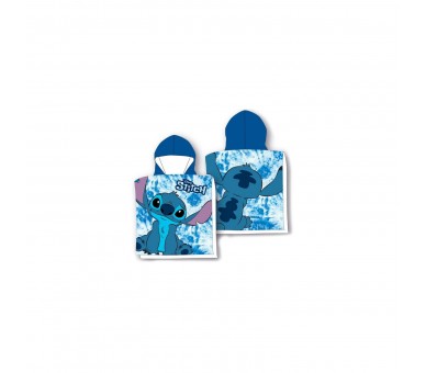 Poncho Toalla Stitch Disney Microfibra 10 Unidades