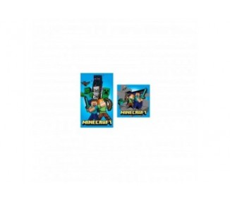 Set 2 Toallas Minecraft Algodon 12 Unidades