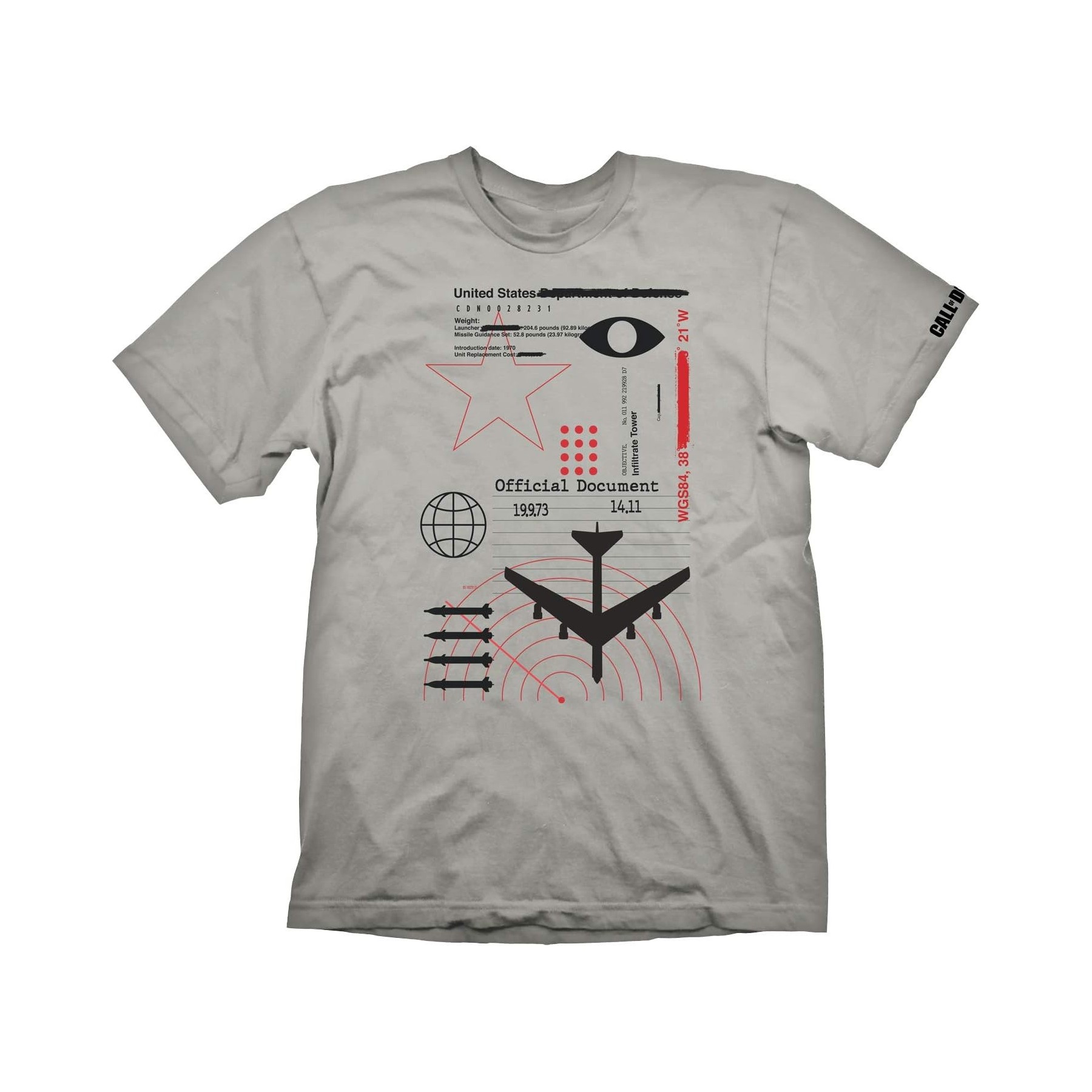 Camiseta Call Of Dutty Radar Blister L. Grey L