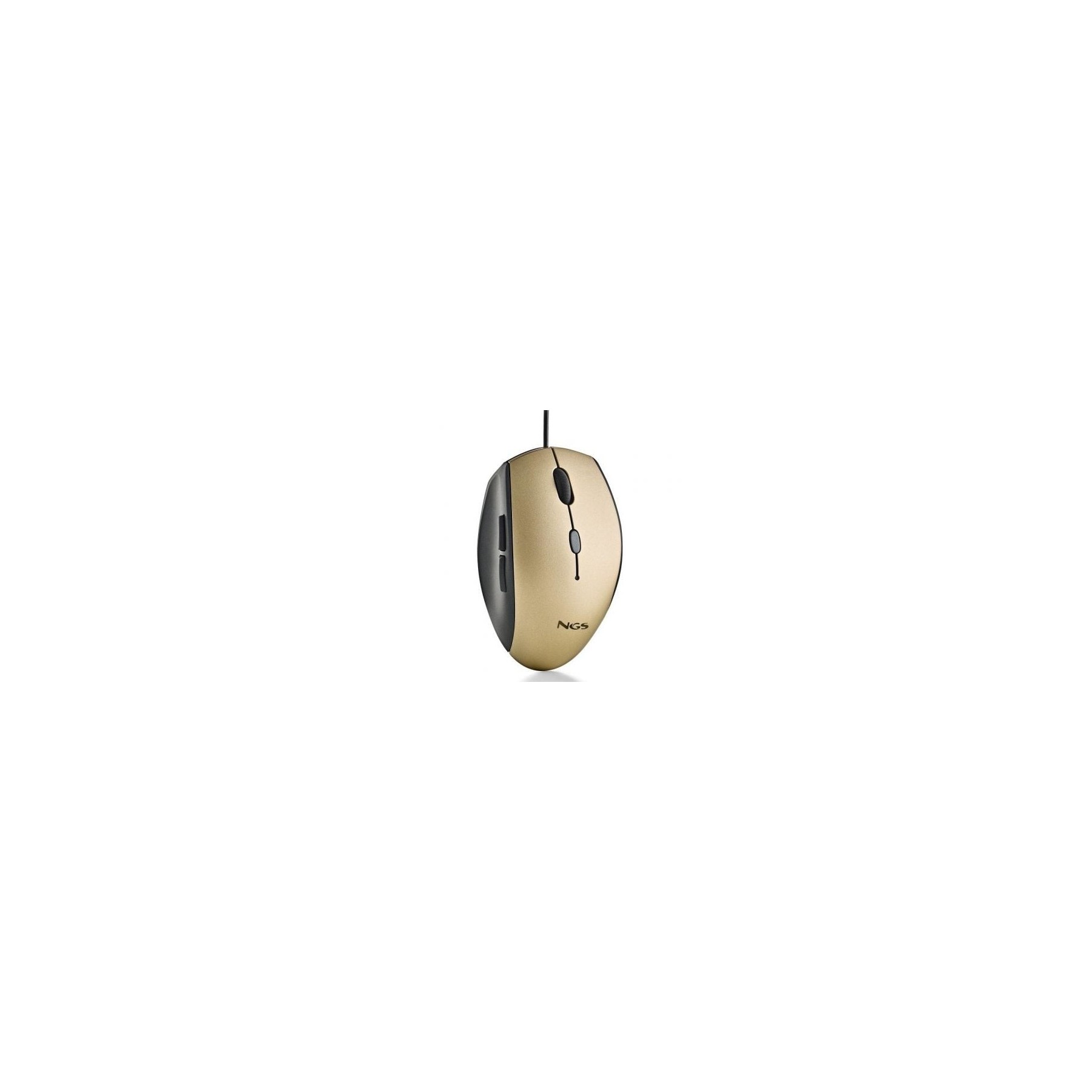 Ratón Ergonómico Ngs Moth Gold/ Hasta 1600 Dpi/ Dorado