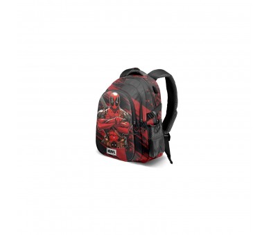 Mochila Plus Bad Deadpool Marvel 44Cm