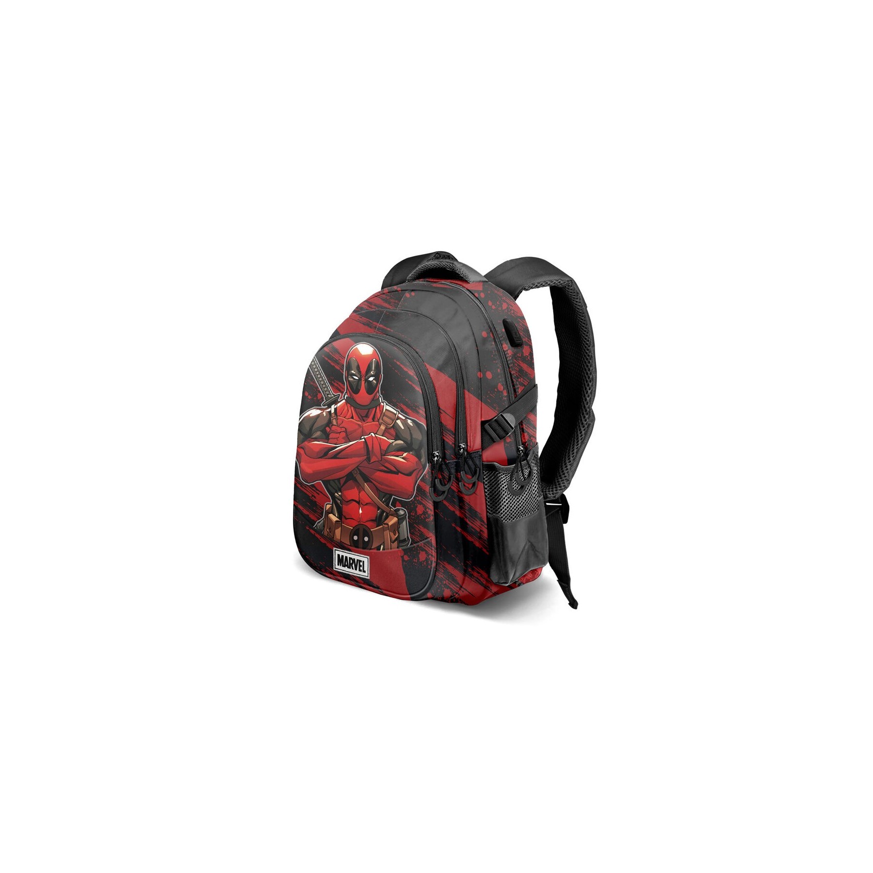 Mochila Plus Bad Deadpool Marvel 44Cm