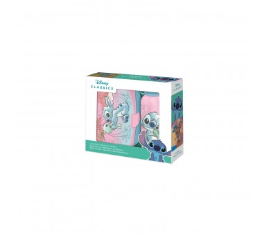 Sandwichera + Cantimplora Aluminio Stitch Disney 500Ml